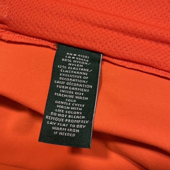 NWT New LRL Lauren Active Orange Reflective Full Zip Vest L $99 - Sum16 Key3 - Picture 9 of 10